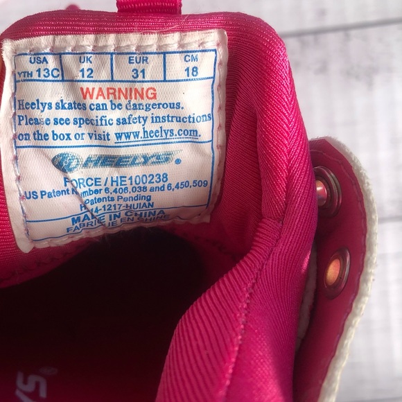 🌿 HEELYS 🌿 girls roller sneaker shoes size 12 like new condition - Picture 9 of 9